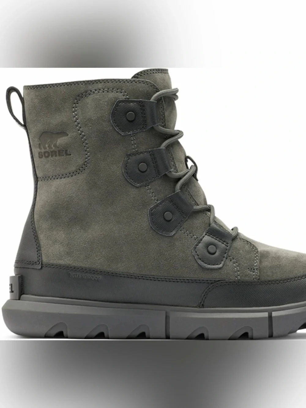 SOREL Men’s Explorer Waterproof Winter Boots Charcoal Gray 9.5
